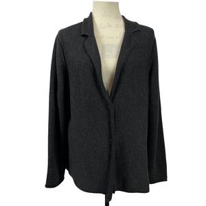 Eileen Fisher Open Front Charcoal Gray
Cardigan Merino Wool Size XL